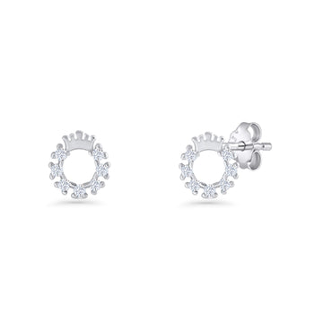 Crown Stud Earrings